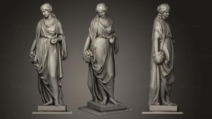 Статуи античные и исторические (Молодая Женщина, STKA_0870) 3D модель для ЧПУ станка